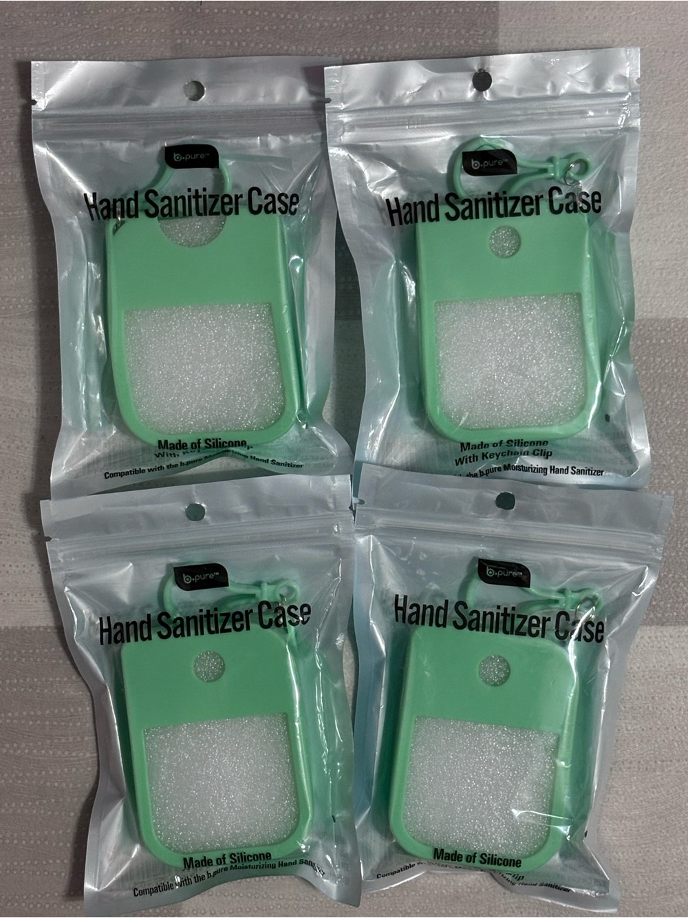 B.Pure Mint Green Silicone Hand Sanitizer Case
